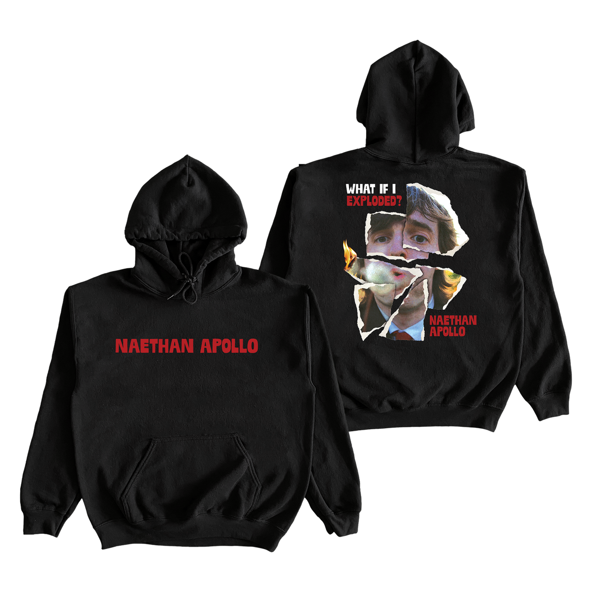 Collage Black Hoodie