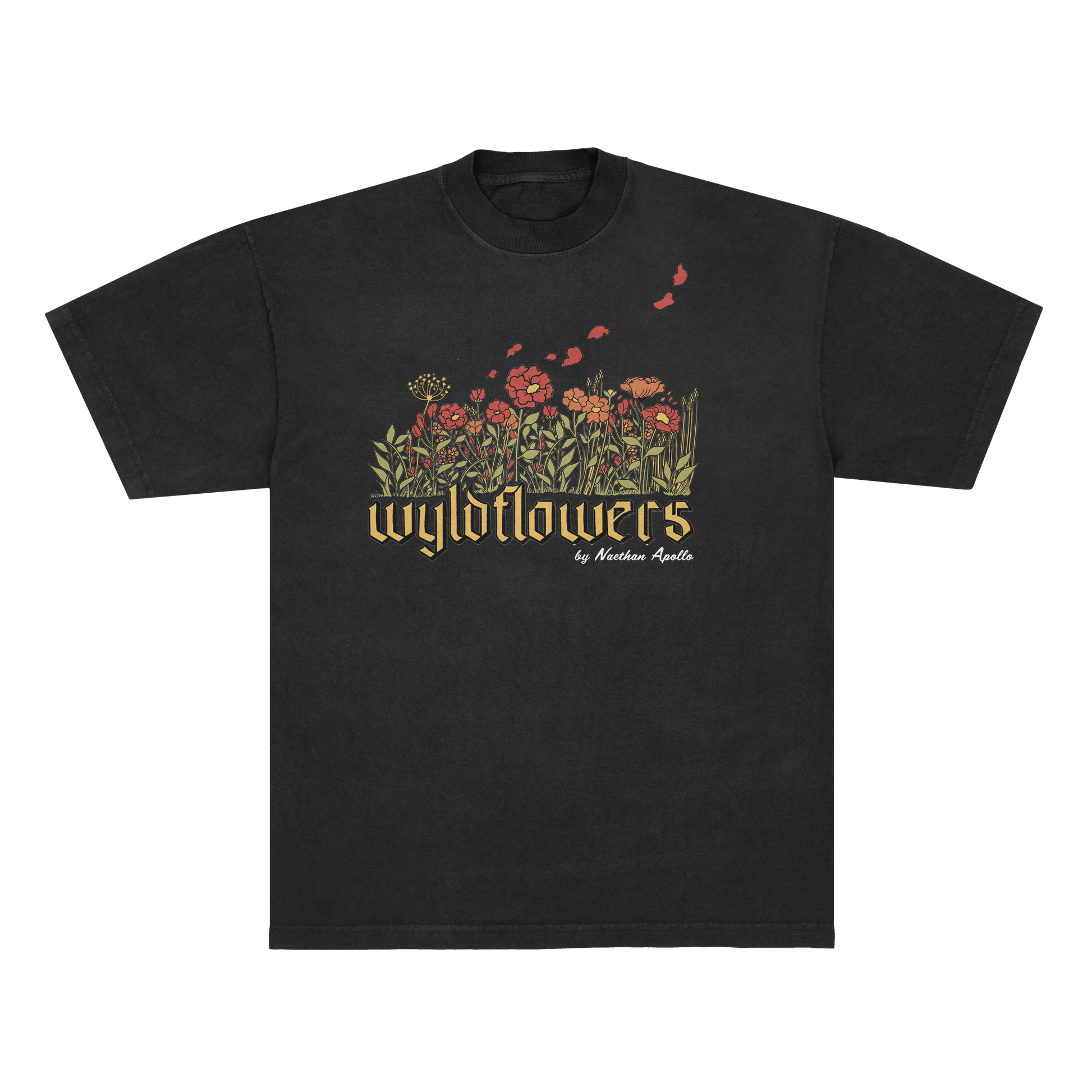 Wyldflowers Black Tee