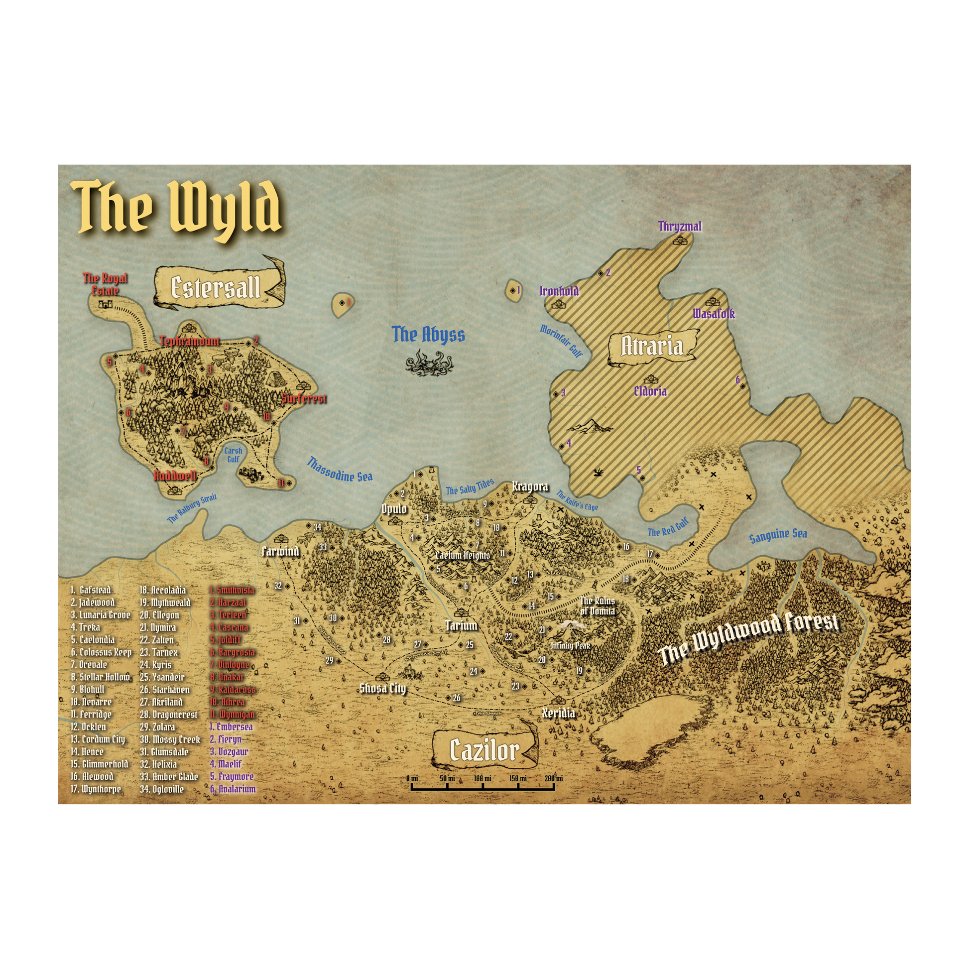 Map of the Wyld (Poster)